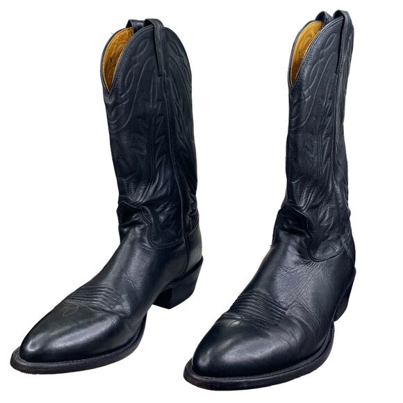 Nocona Mens Narrow Black Leather Western Cowboy Boot Size US 11 B main image 6